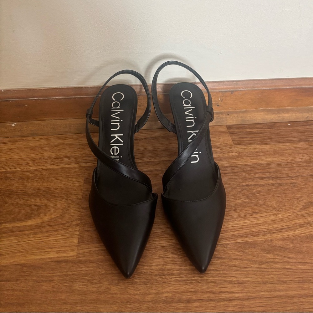 Calvin Klein Black Pointed Heels